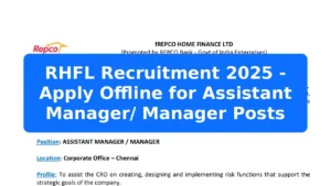RHFL Recruitment 2025 - Apply Offline for Assistant Manager/ Manager Posts Featured Image