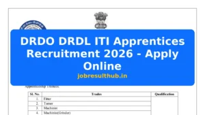 DRDO DRDL ITI Apprentices Recruitment 2026 - Apply Online - 2026 Posts
