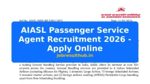 AIASL Passenger Service Agent Recruitment 2026 - Apply Online - 2026 Posts