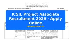 ICSIL Project Associate Recruitment 2026 - Apply Online - 2026 Posts
