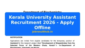 Kerala University Assistant Recruitment 2026 - Apply Offline - 2026 Posts