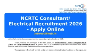 NCRTC Consultant/ Electrical Recruitment 2026 - Apply Online - 2026 Posts