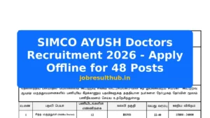 SIMCO AYUSH Doctors Recruitment 2026 - Apply Offline for 48 Posts - 2026 Posts