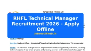 RHFL Technical Manager Recruitment 2026 - Apply Offline - 2026 Posts