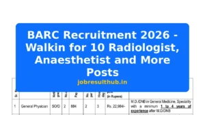 BARC Recruitment 2026 - Walkin for 10 Radiologist, Anaesthetist and More Posts - 2026 Posts