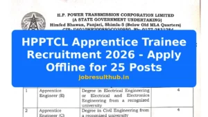 HPPTCL Apprentice Trainee Recruitment 2026 - Apply Offline for 25 Posts - 25 Posts