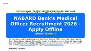 NABARD Bank's Medical Officer Recruitment 2026 - Apply Offline - 2026 Posts