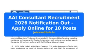 AAI Consultant Recruitment 2026 Notification Out - Apply Online for 10 Posts - 10 Posts