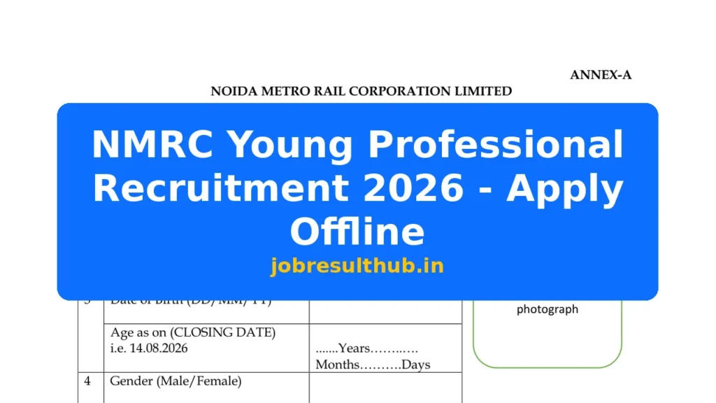 NMRC Young Professional Recruitment 2026 - Apply Offline - 437 Posts
