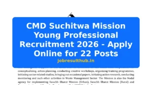 CMD Suchitwa Mission Young Professional Recruitment 2026 - Apply Online for 22 Posts - 2026 Posts