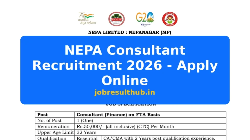 NEPA Consultant Recruitment 2026 - Apply Online - 2026 Posts