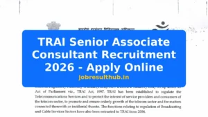 TRAI Senior Associate Consultant Recruitment 2026 - Apply Online - 2026 Posts